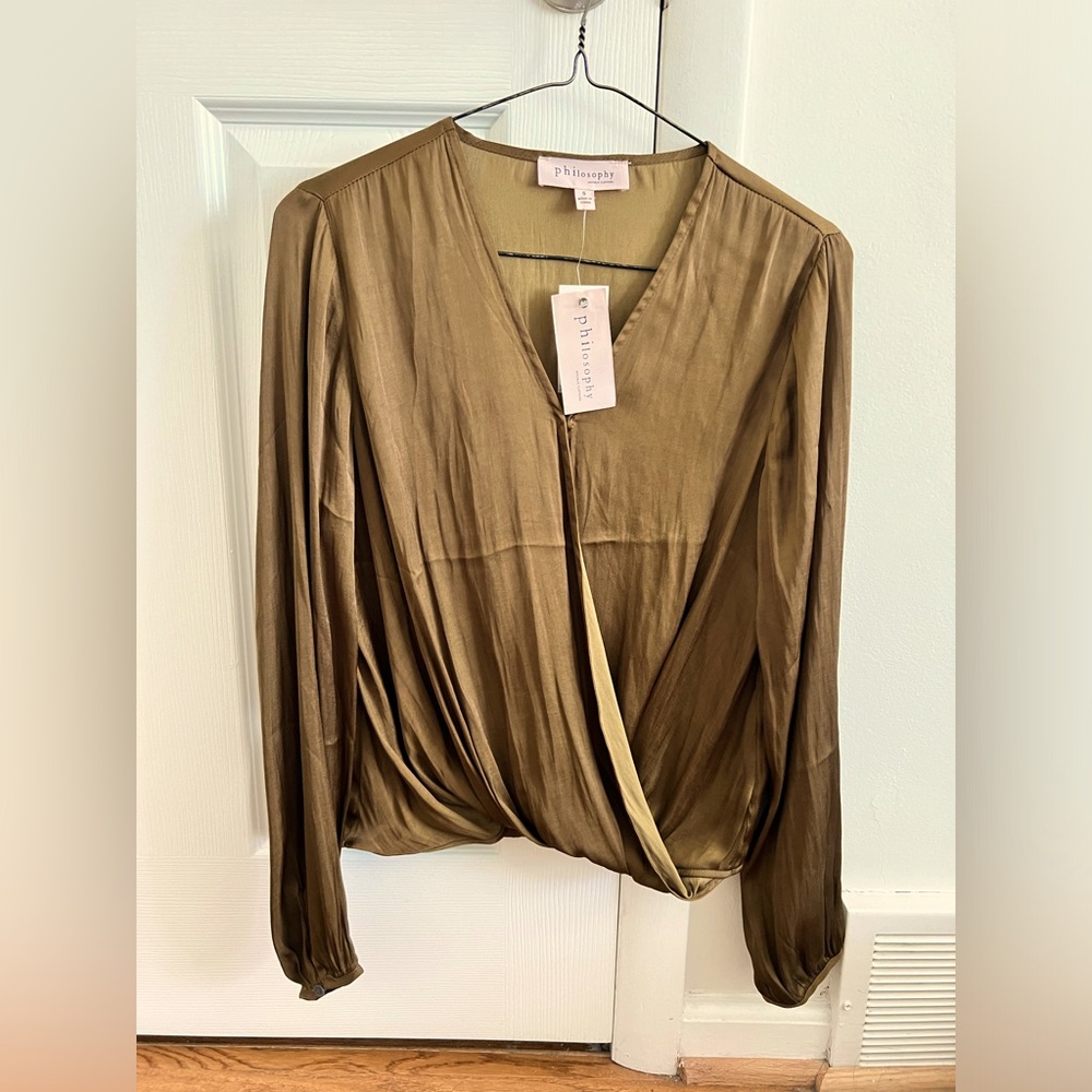 Philosophy blouse with tags